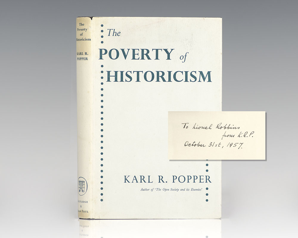 tub gallon Oversigt The Poverty of Historicism Karl Popper First Edition Signed