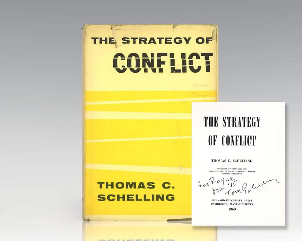 Strategy of Conflict Thomas Schelling First Edition Signed