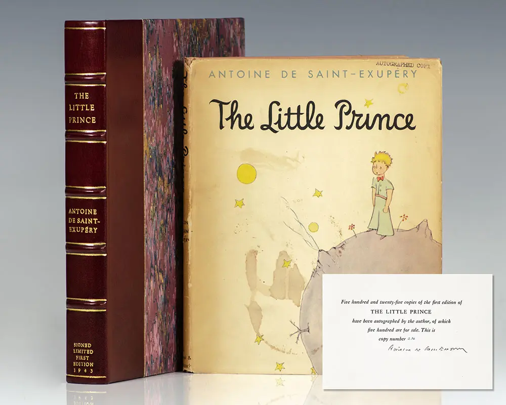 The Little Prince Antoine De Saint-Exupery Signed Limited First