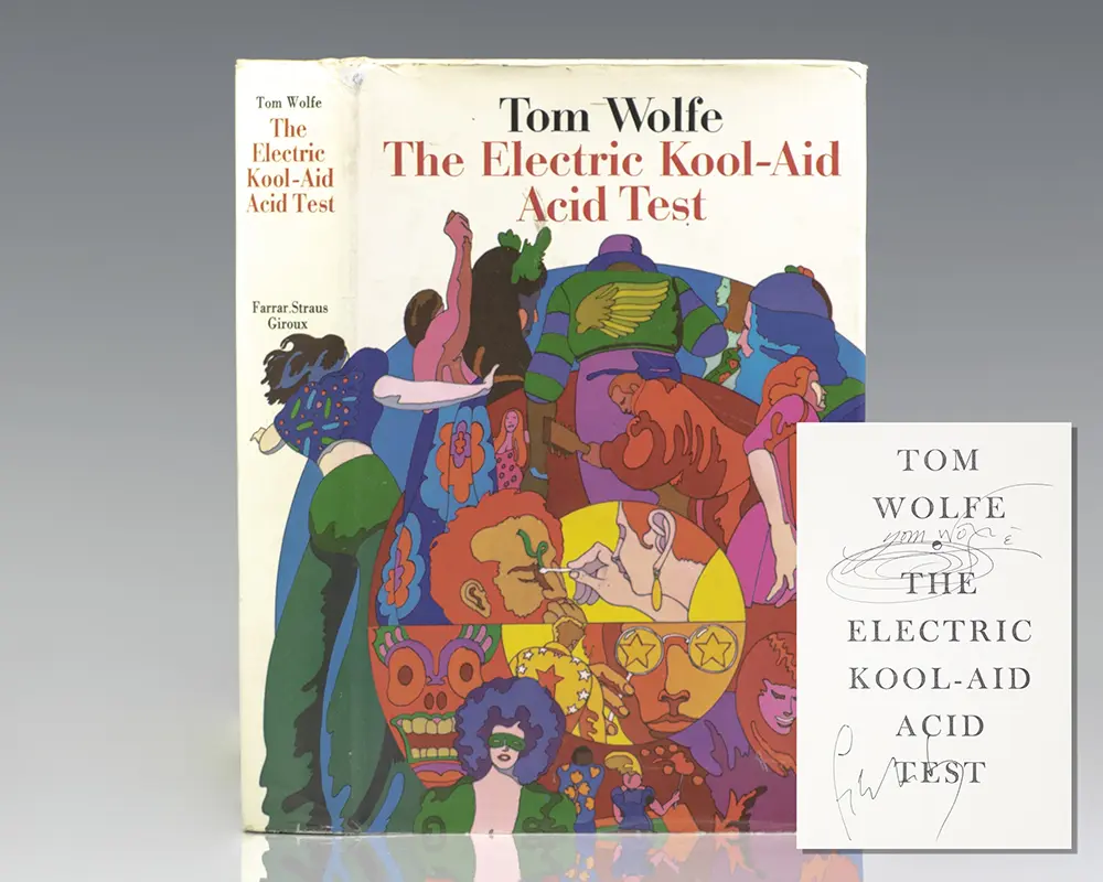 Electric Kool Aid Acid Test Ken Kesey First Edition Tom Wolfe Signed