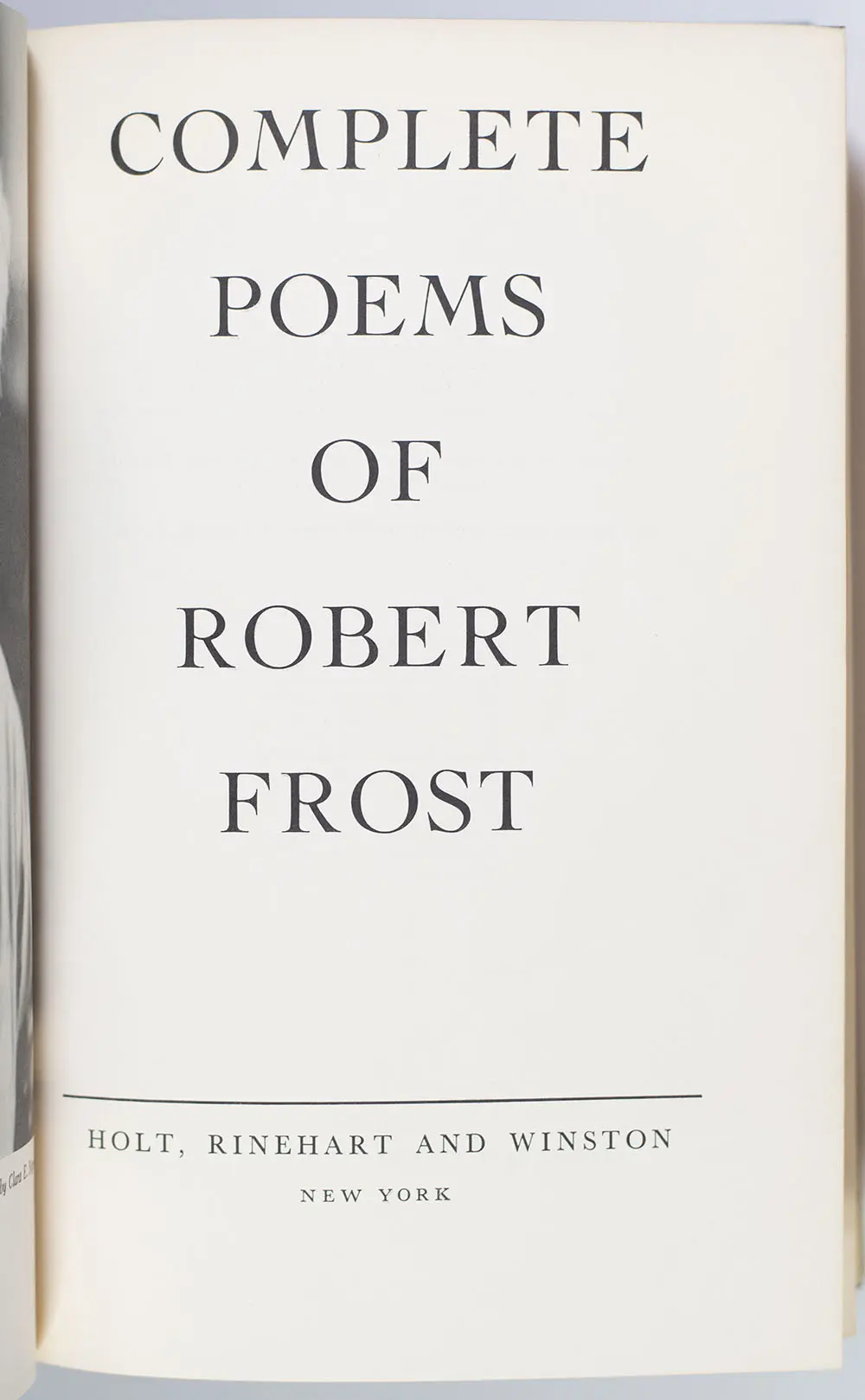 Collected Poems of Robert Frost.