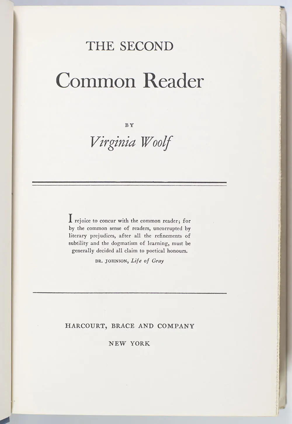 The Second Common Reader.