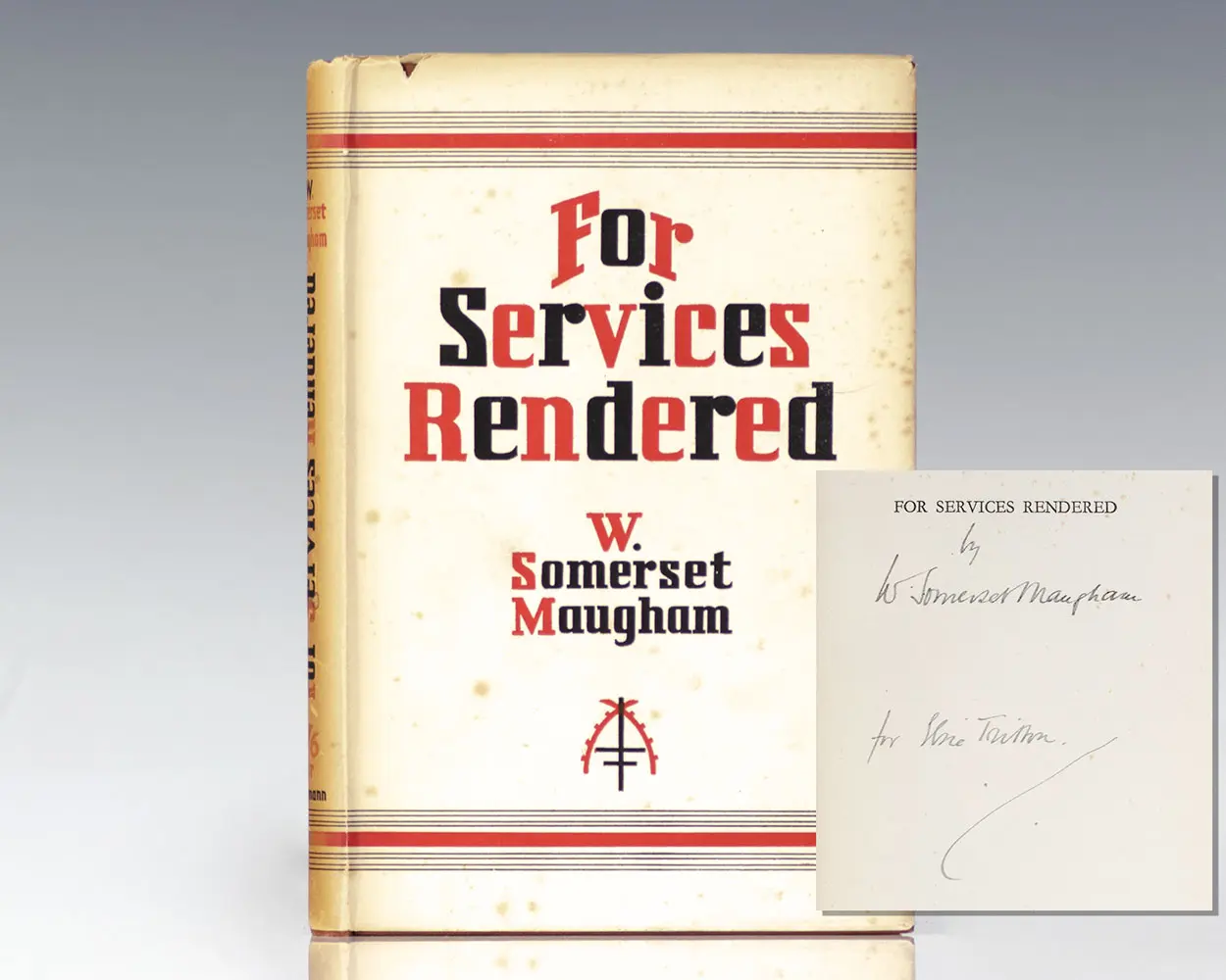 For Services Rendered: A Play in Three Acts.