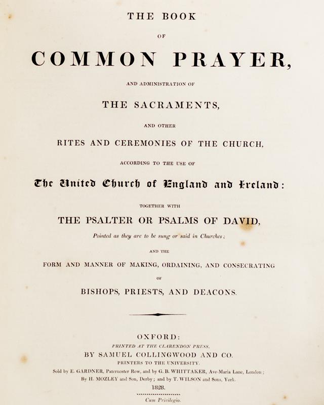The Book Of Common Prayer.