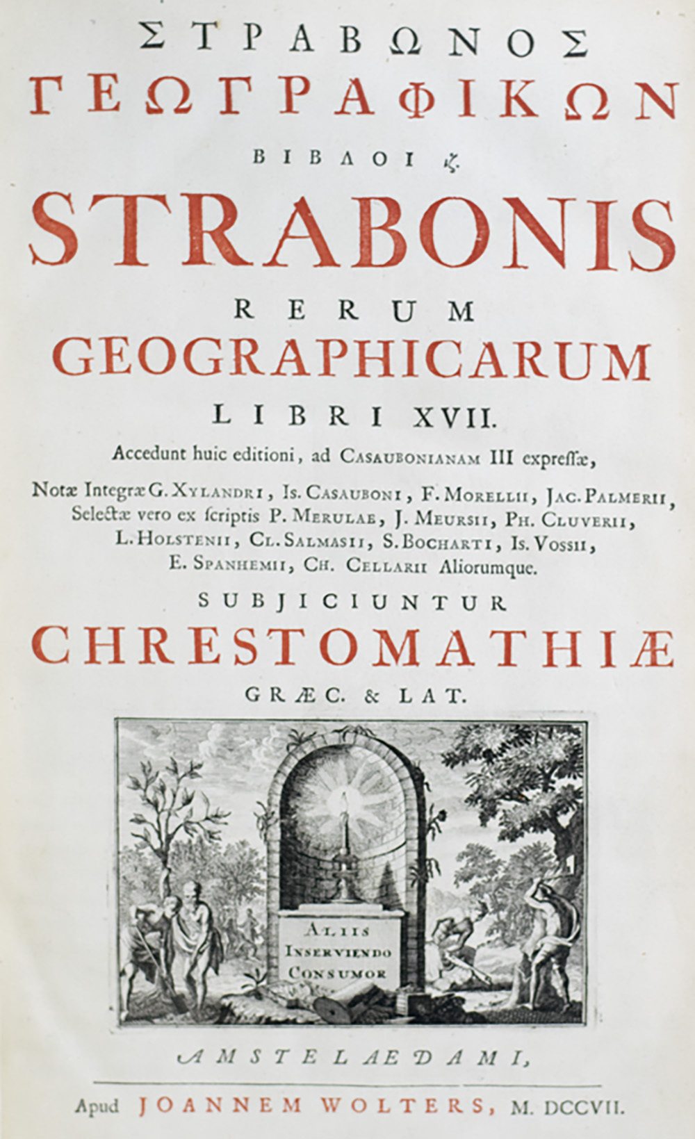 Strabonis Geographia cum notis Casauboni et aliorum.