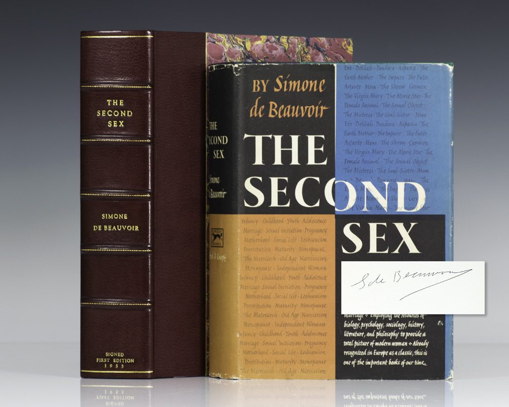 The Second Sex Simone de Beauvoir First Edition Signed