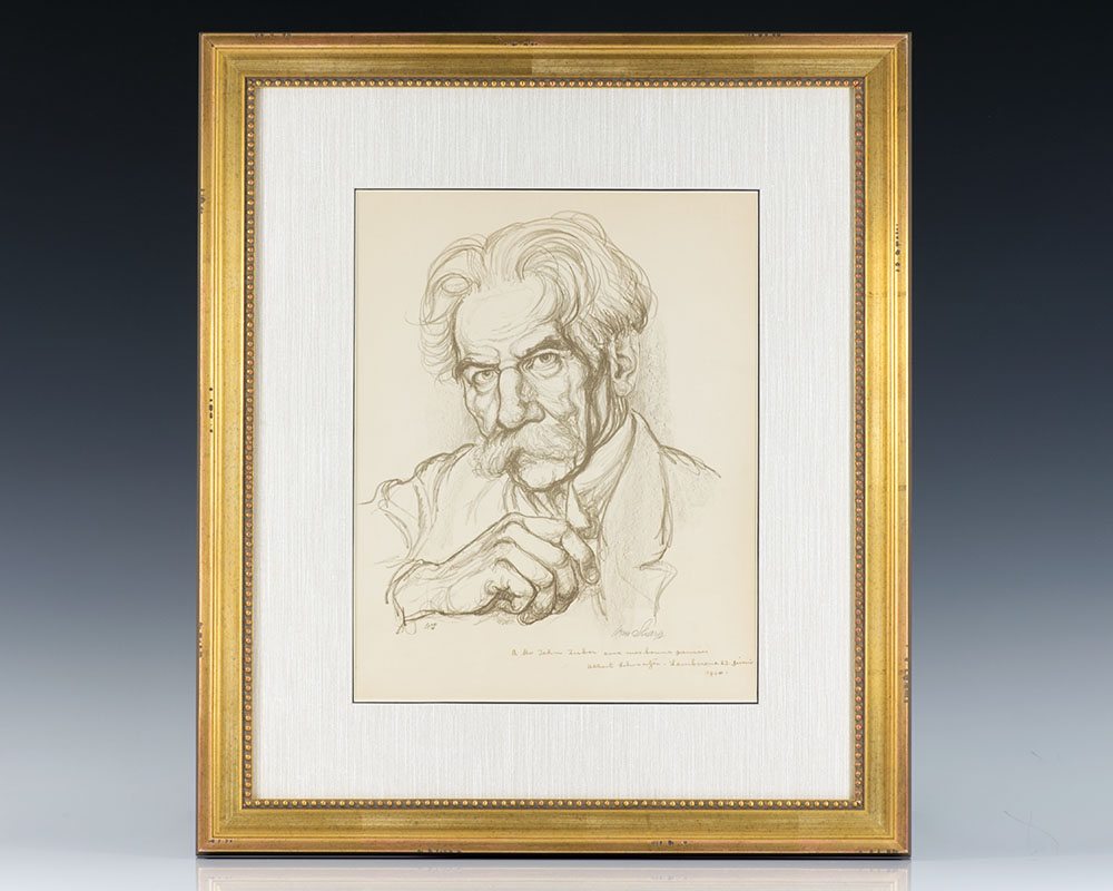 Albert Schweitzer Signed Lithograph.