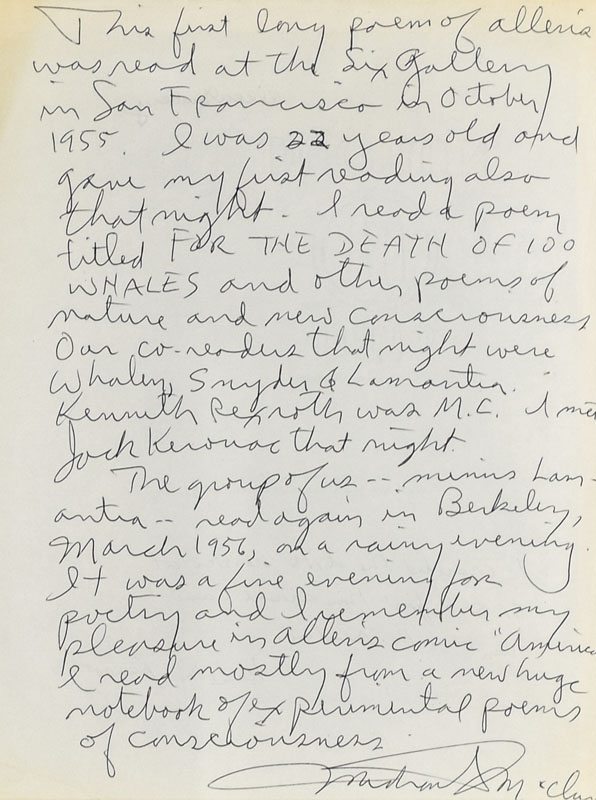Howl, for Carl Solomon. Mimeographed for the Six Gallery Reading. - Image 5
