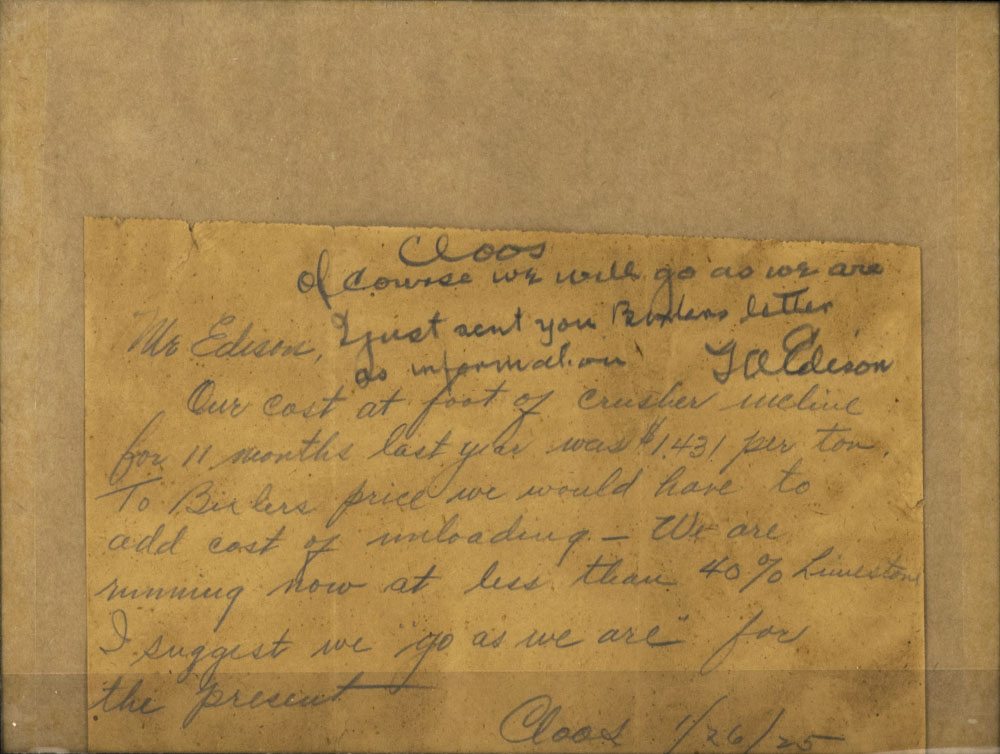 Thomas A. Edison Signed Photograph. - Image 3