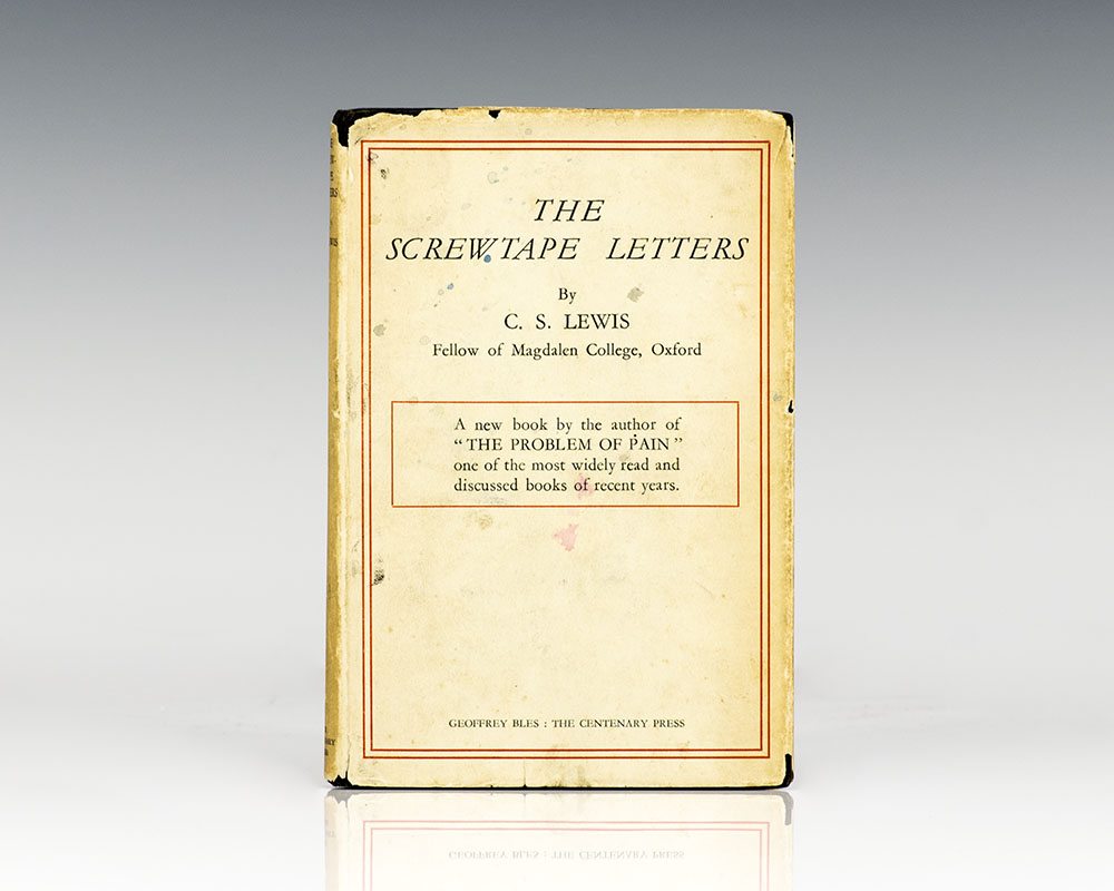 Screwtape Letters C.S. Lewis First Edition