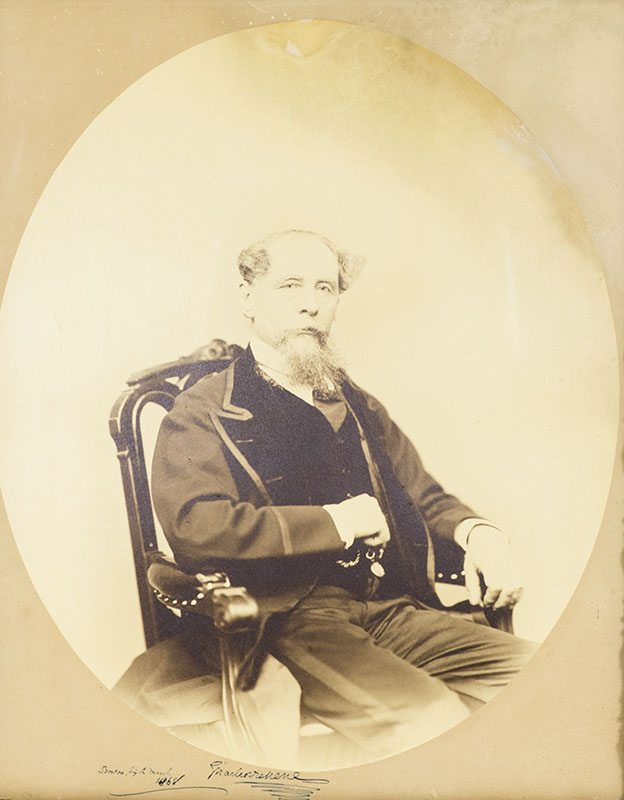 Charles Dickens Signed Portrait Photograph.