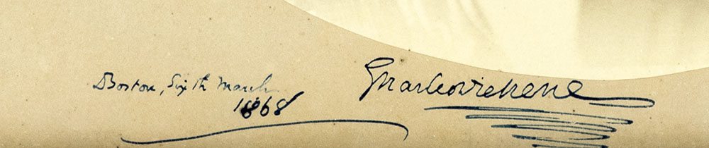 Charles Dickens Signed Portrait Photograph.