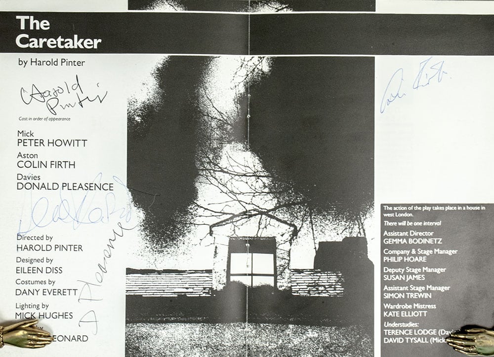 Original The Caretaker Playbill