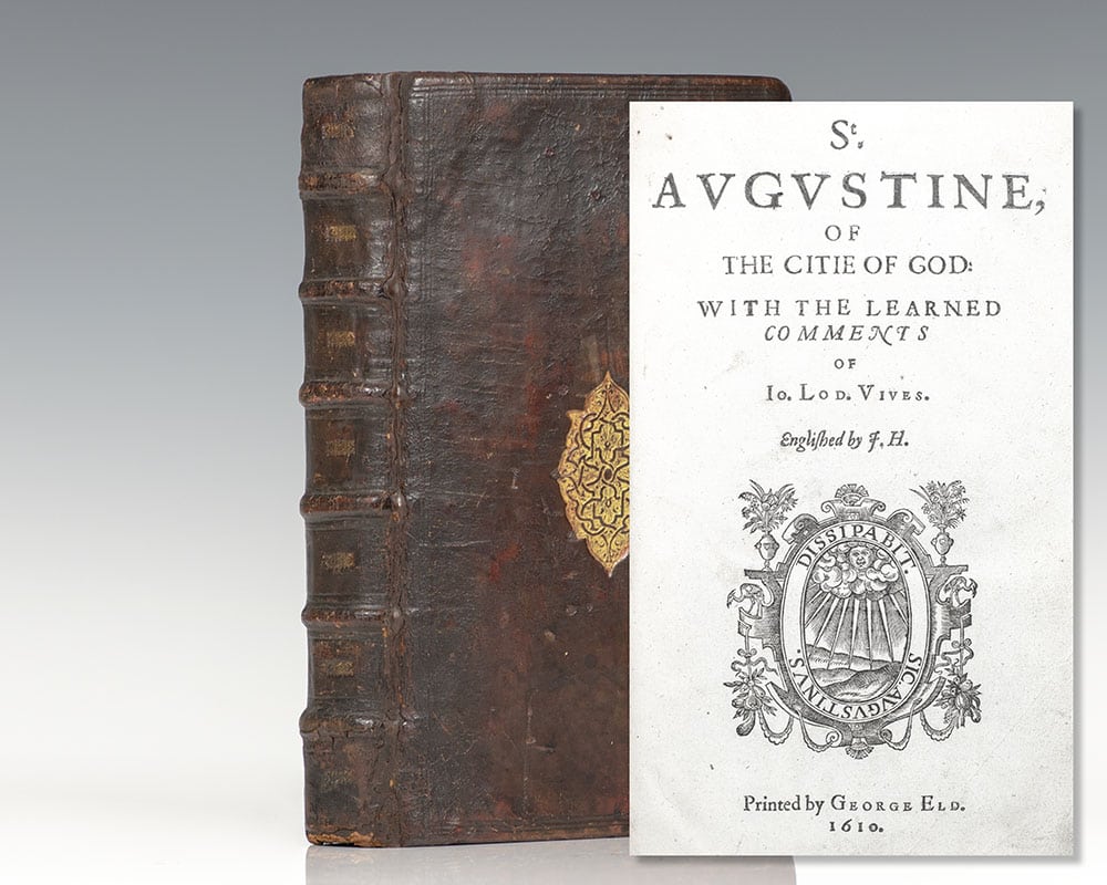 The City of God St. Augustine First Edition Rare Book