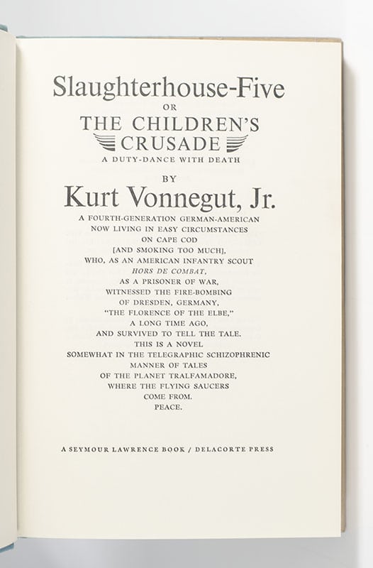 Slaughterhouse-Five, or The Children’s Crusade, A Duty-Dance With Death