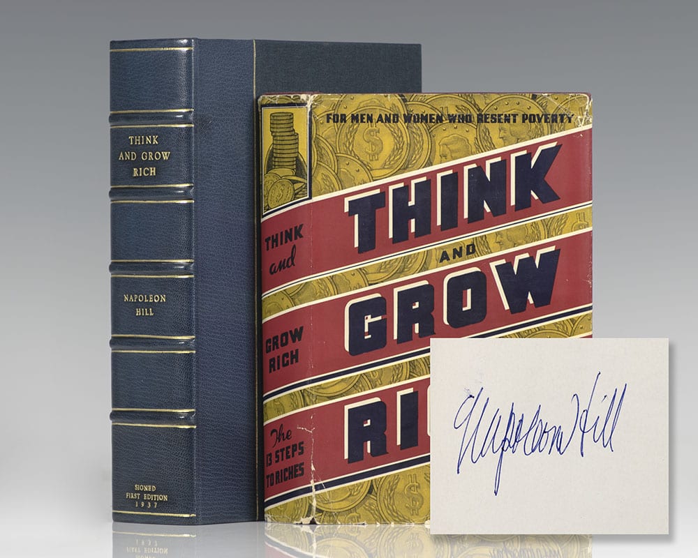 Think and Grow Rich Napoleon Hill First Edition Signed