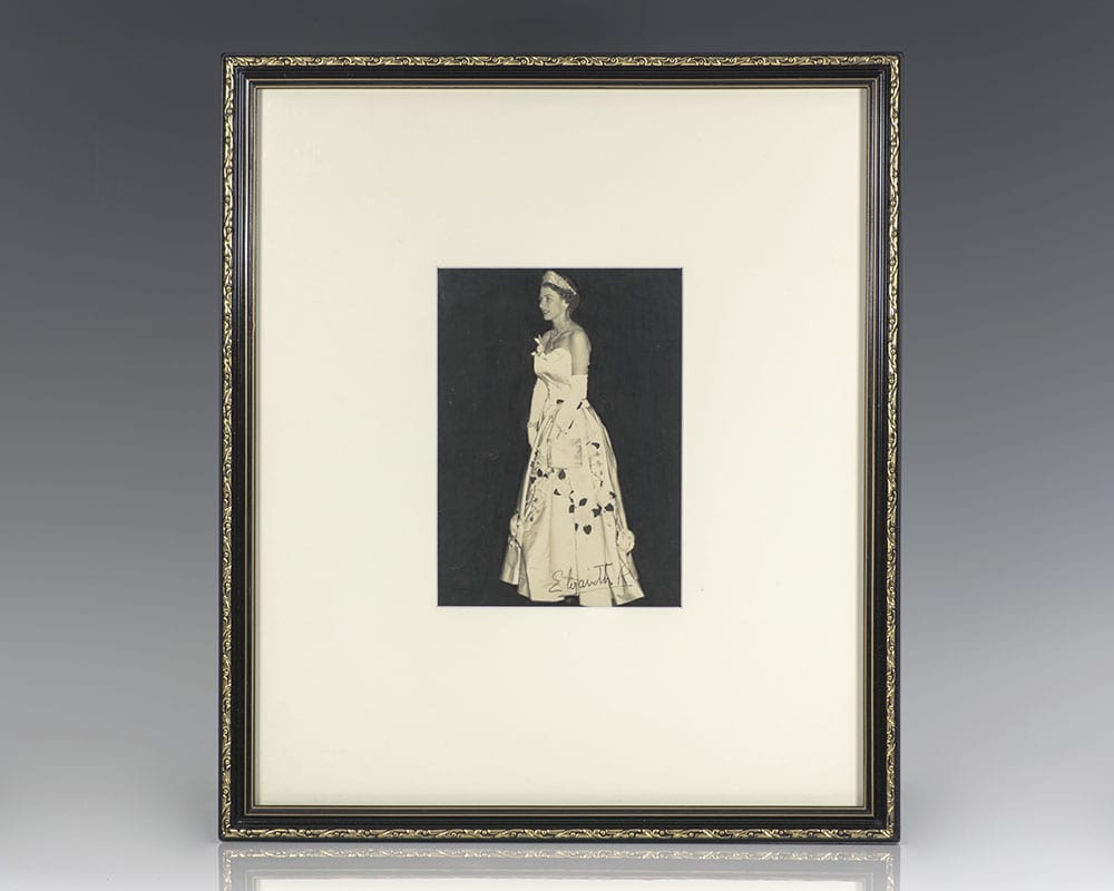 Queen Elizabeth Signed Photograph.
