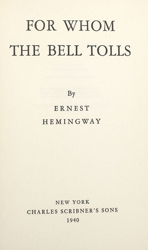 For Whom The Bell Tolls