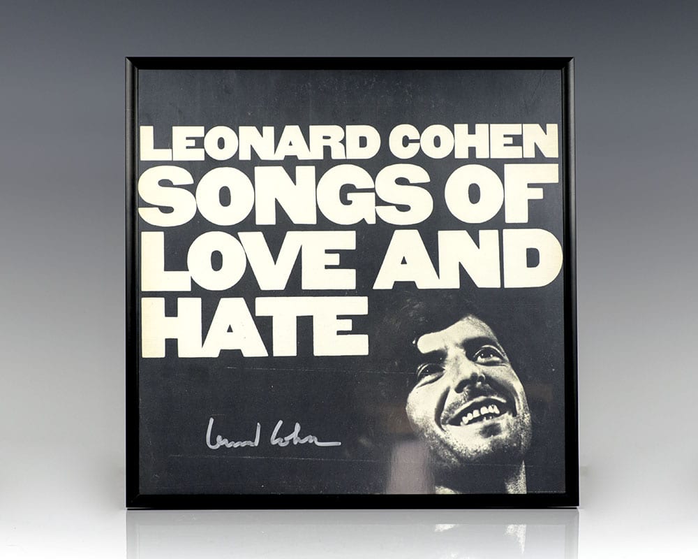 Songs of Love and Hate Leonard Cohen First Edition Signed