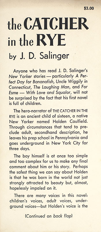 The Catcher in the Rye