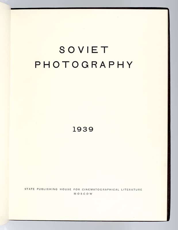 Soviet Photography 1939