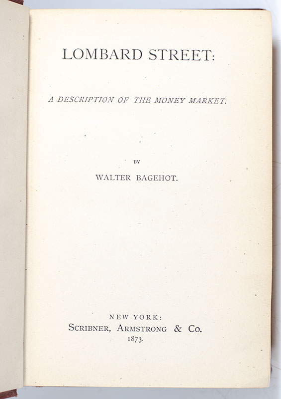 Lombard Street: A Description of the Money Market
