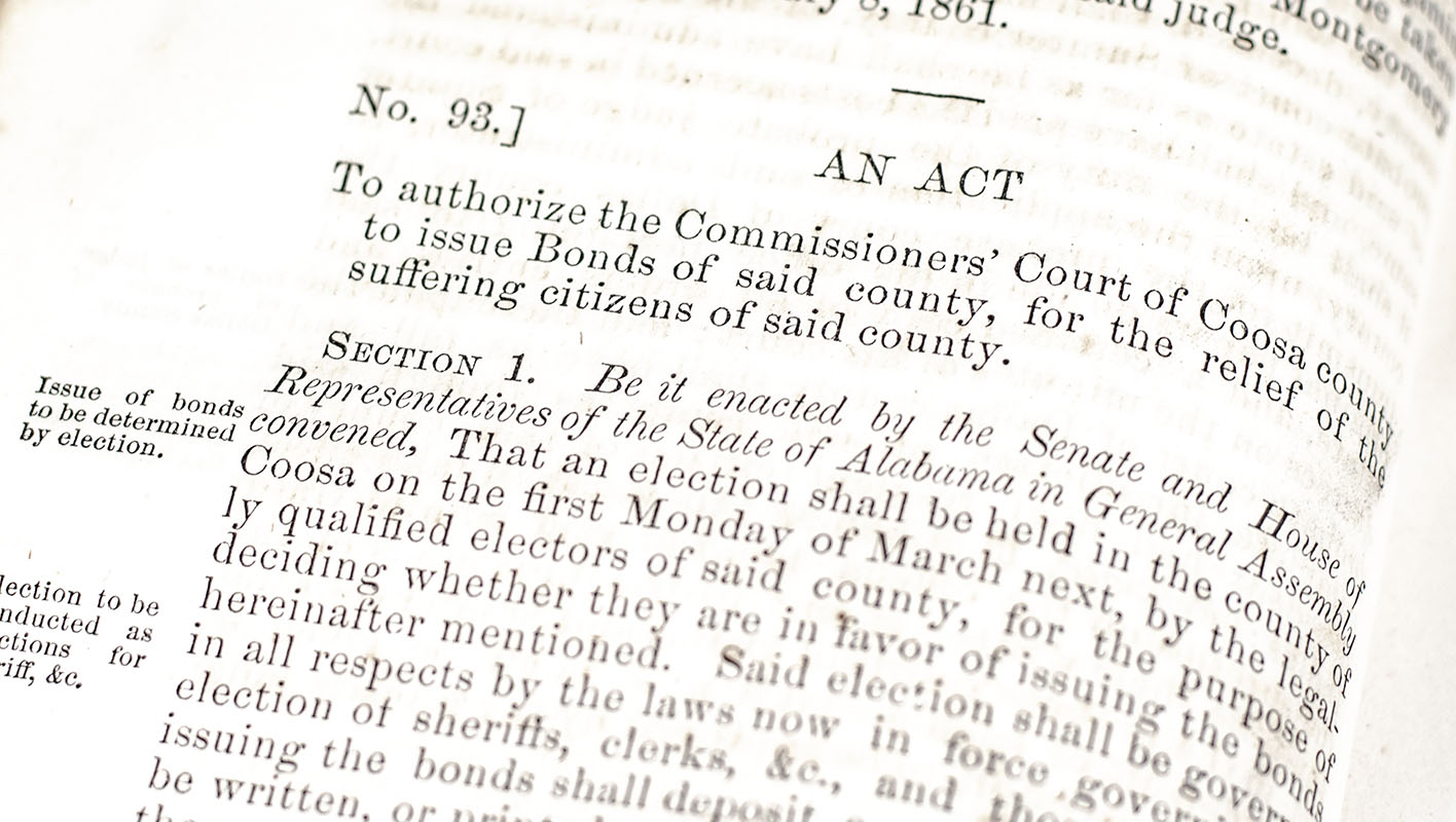 Acts of the Called Session of the General Assembly of Alabama, Held in the City of Montgomery, Commencing on the Second Monday in January 1861