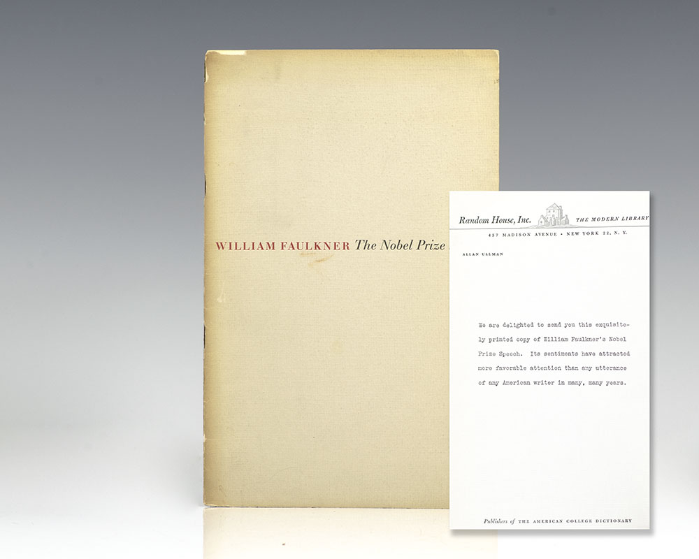 William Faulkner's Nobel Prize Acceptance Speech