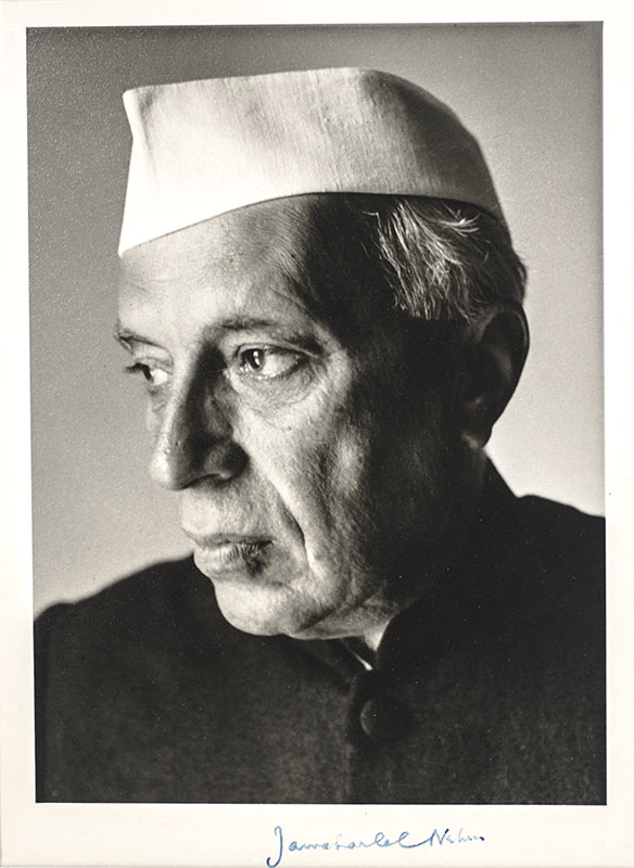Jawaharlal Nehru Photograph Signed