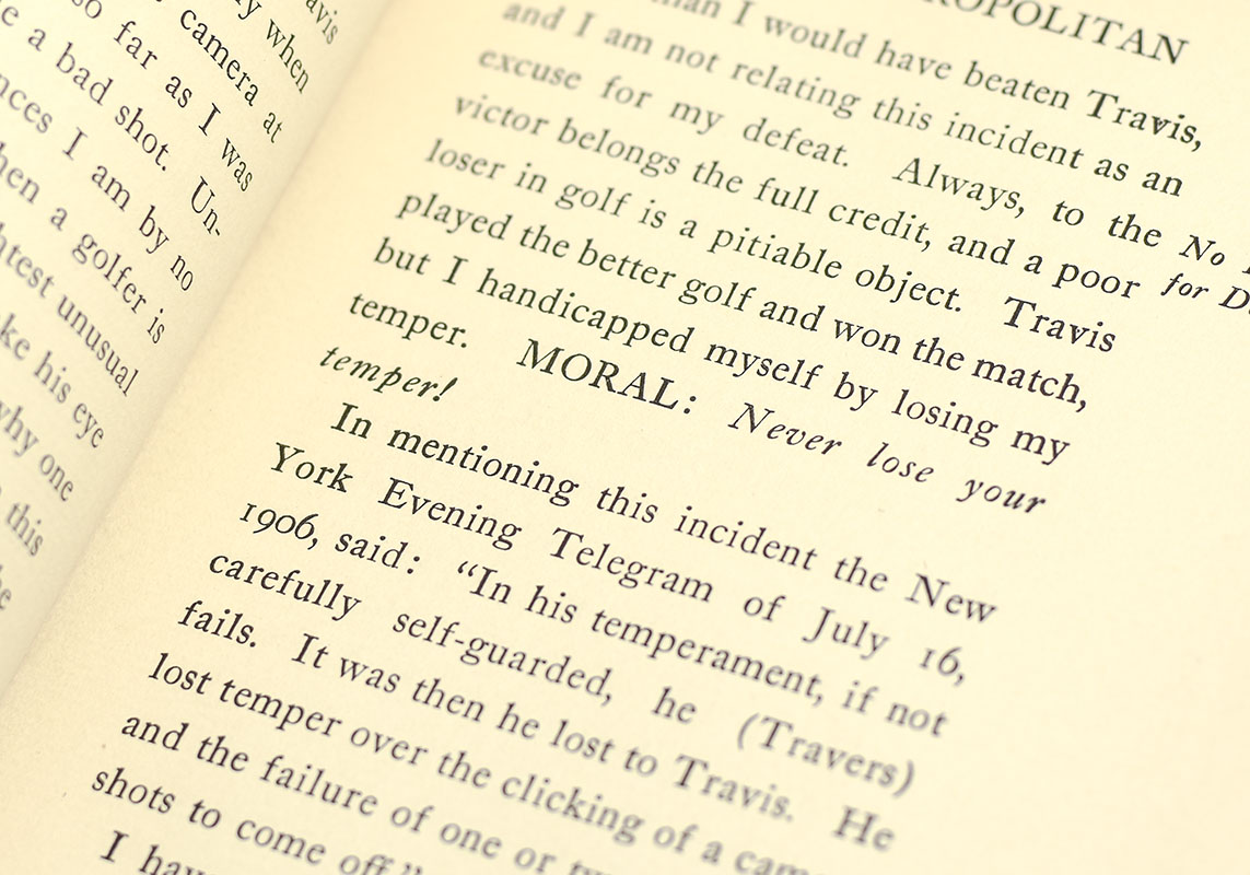 Travers' Golf Book