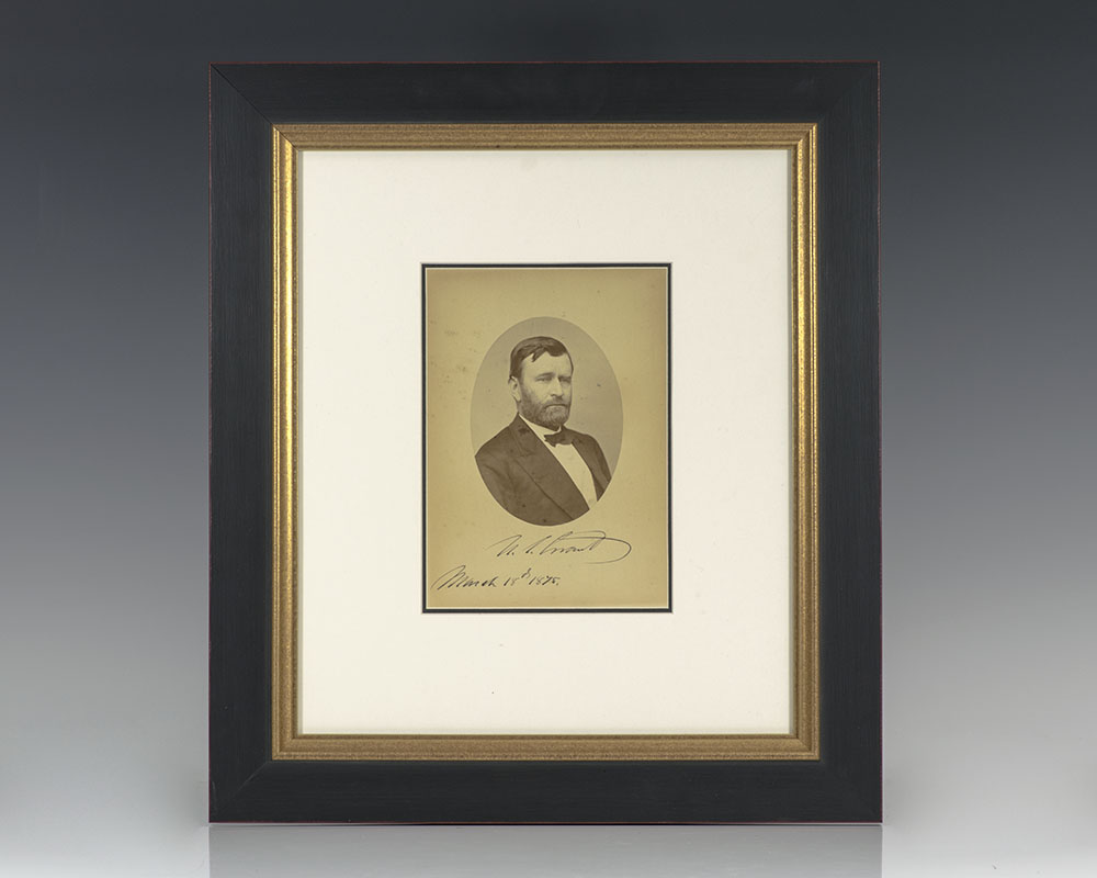 Mathew Brady Ulysses S. Grant Photograph Signed.