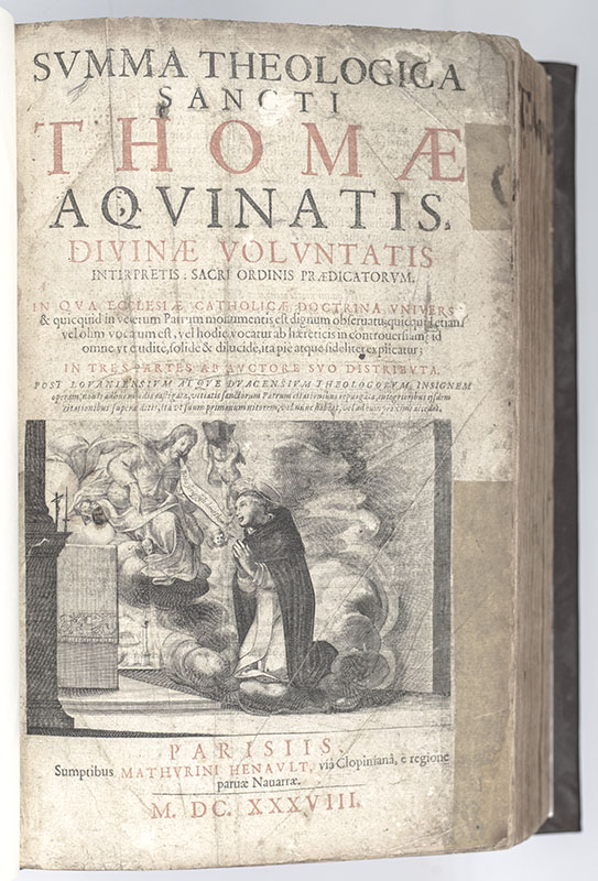 Summa Theologica Sancti Thomae Aquinatis, Divinæ Voluntatis Interpretis: Sacri Ordinis Prædicatorum