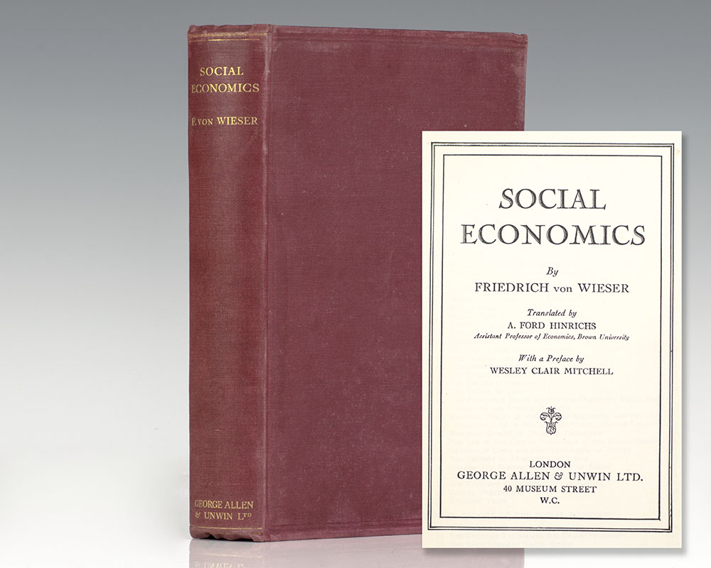 Studies in Social Economics 洋書 Social Economics Friedrich Wieser First Edition Rare Book