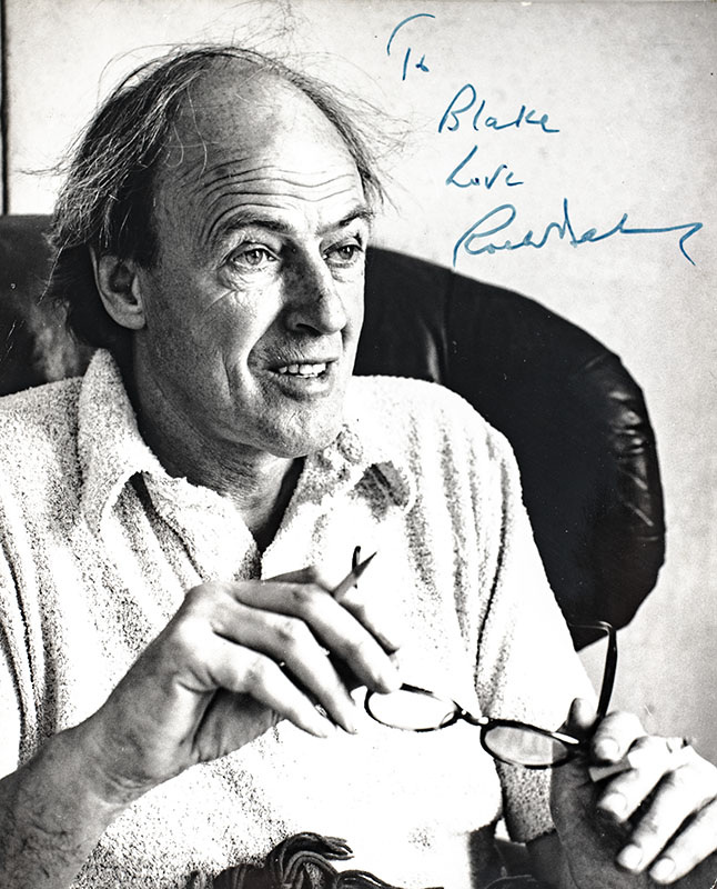 Roald Dahl Signed Photograph
