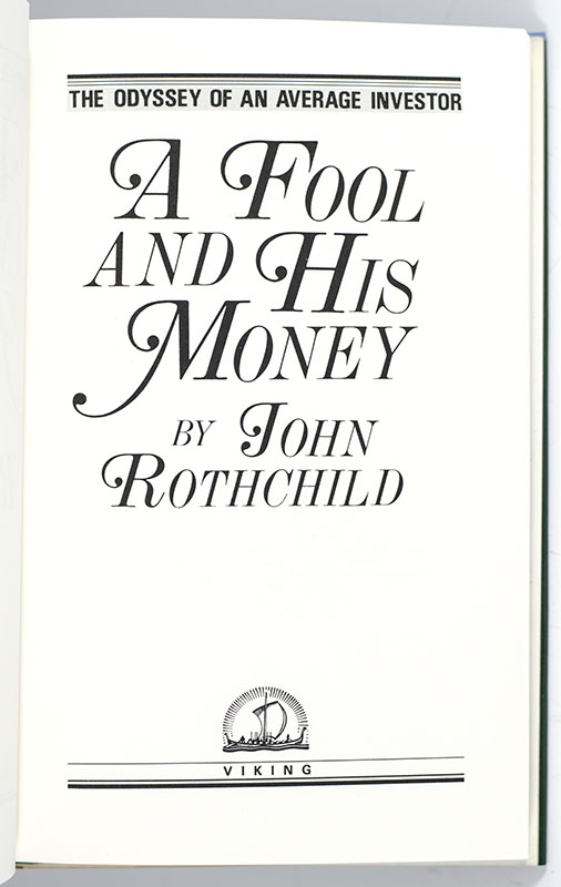 A Fool and His Money: The Odyssey of an Average Investor