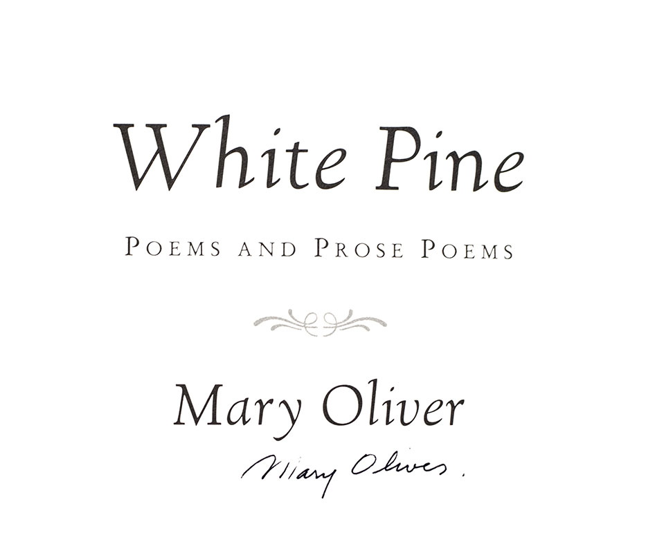 White Pine: Poems and Prose Poems