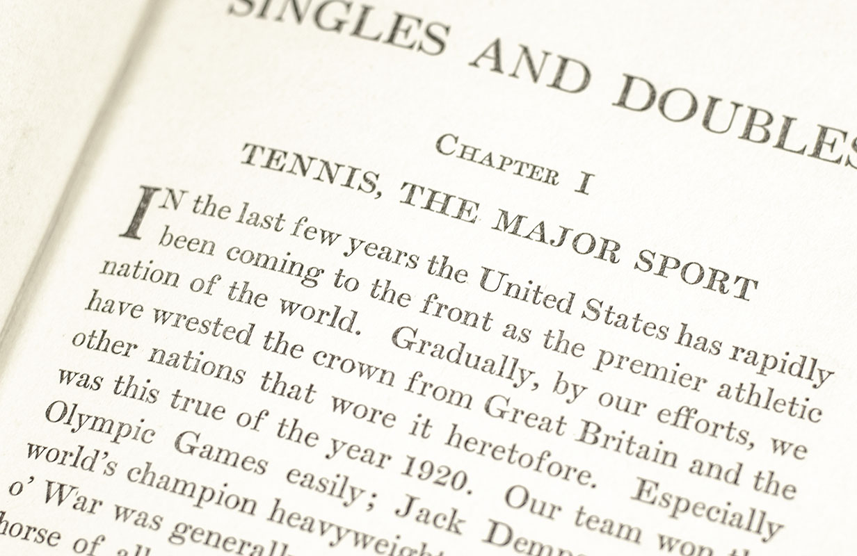 Singles and Doubles.