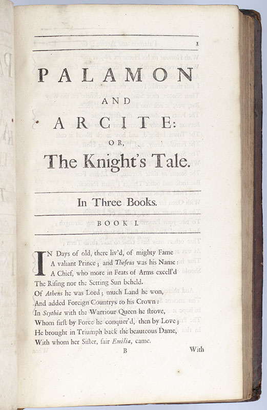 Fables Ancient and Modern; Translated into Verse, From Homer, Ovid, Boccace, & Chaucer: With Original Poems