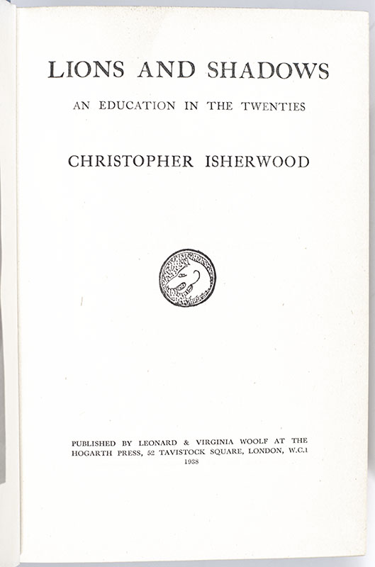 Lions and Shadows: An Education in the Twenties