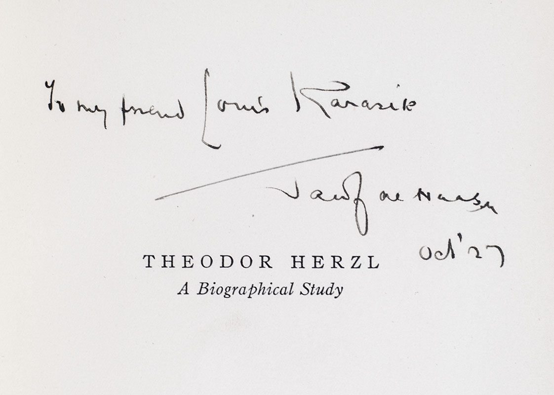Theodor Herzl: A Biographical Study