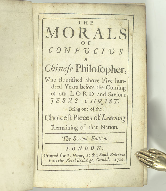 The Morals of Confucius, A Chinese Philosopher