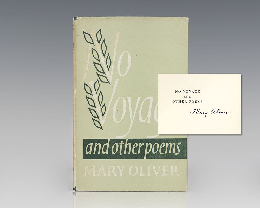 No Voyage and Other Poems Mary Oliver First Edition Signed