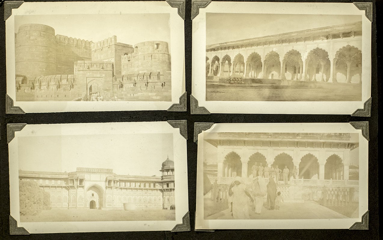 World War II Photographic Album of American Serviceman in India: Taj Mahal, Calcutta, etc