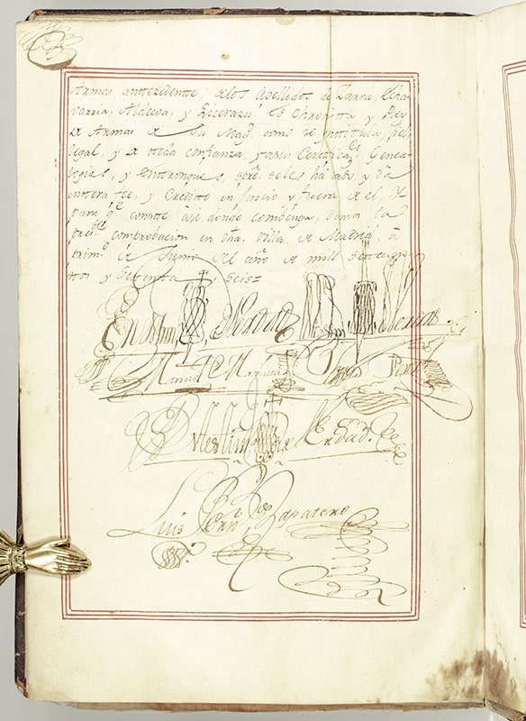 Don Ramon Zazo of Ortega Signed Patent of Nobility