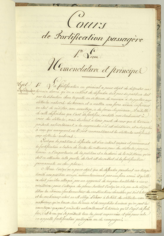 French Military Artillery and Fortification Manual