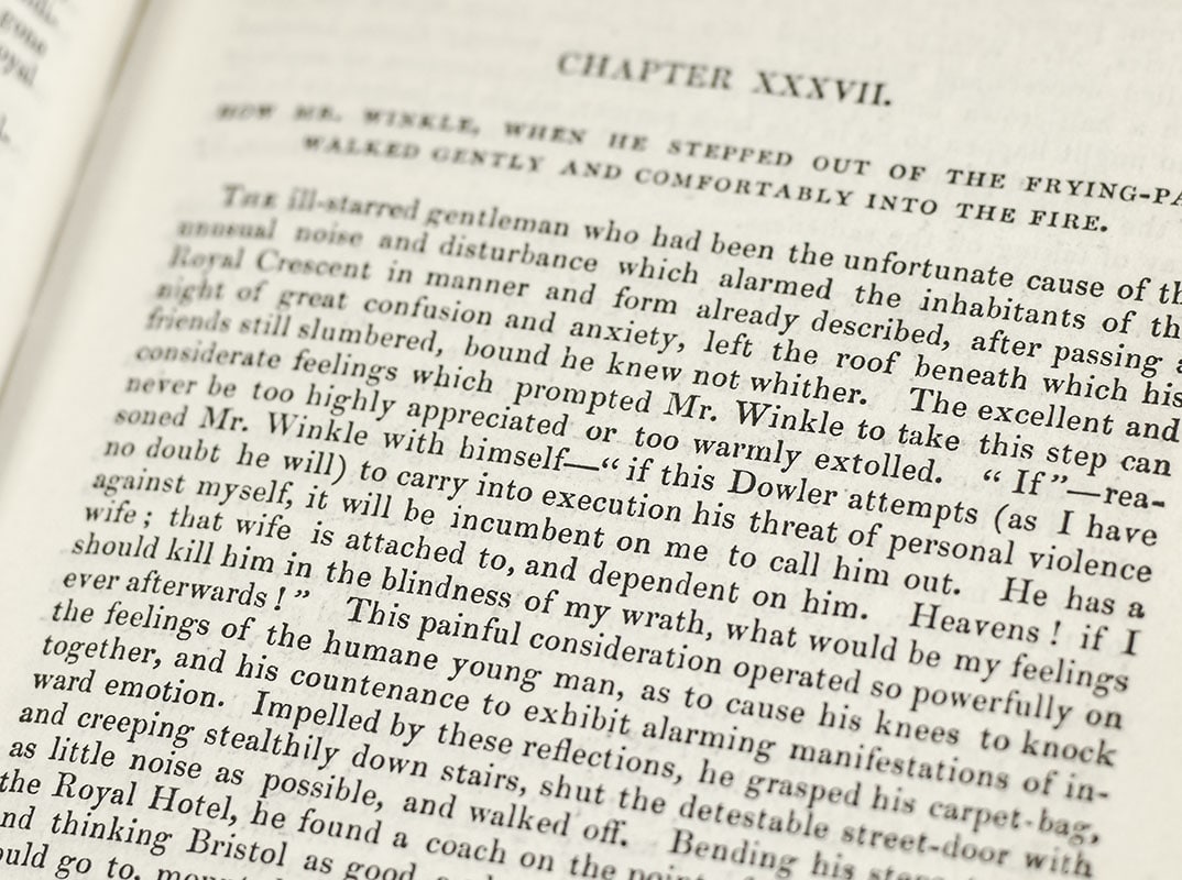 The Posthumous Papers of the Pickwick Club.