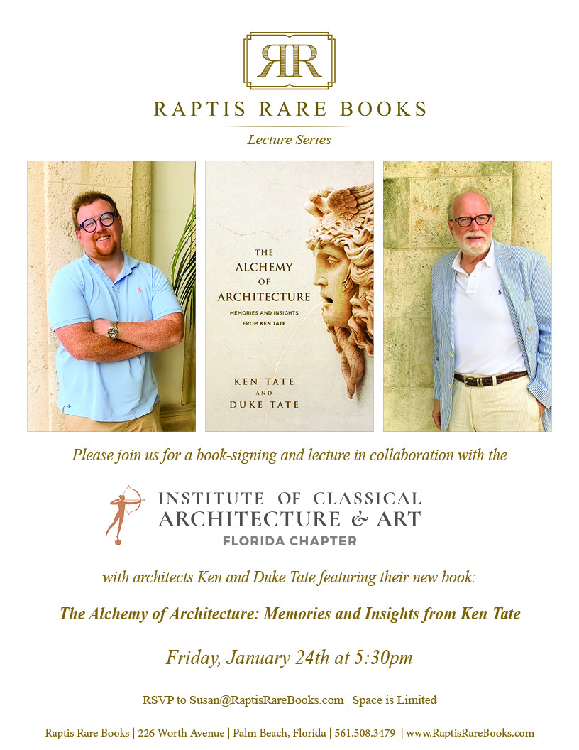 Raptis Rare Books ICAA Ken and Duke Tate Event January 24, 2020