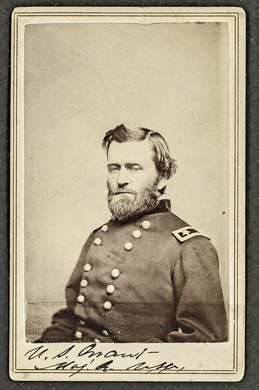 Ulysses S. Grant Signed Carte de Visite.