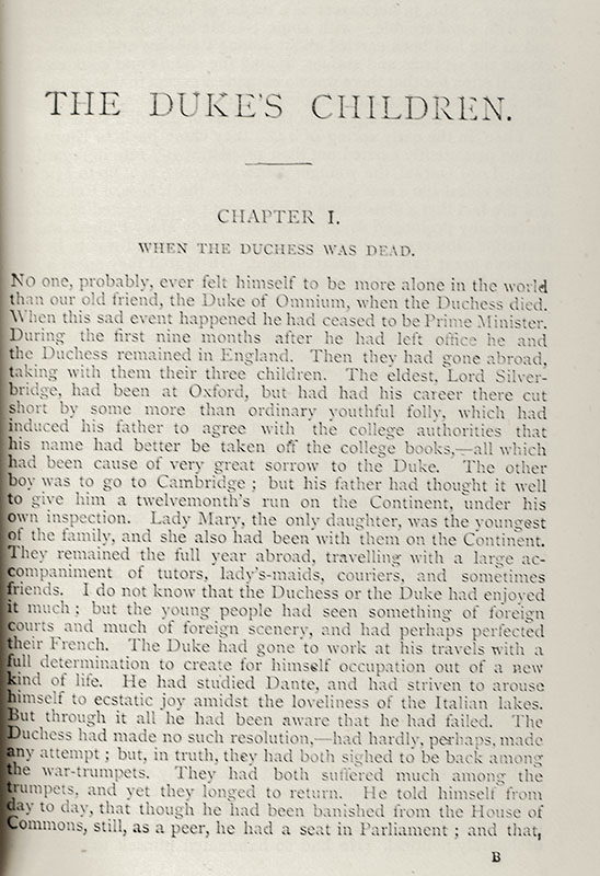 The Works of Anthony Trollope.