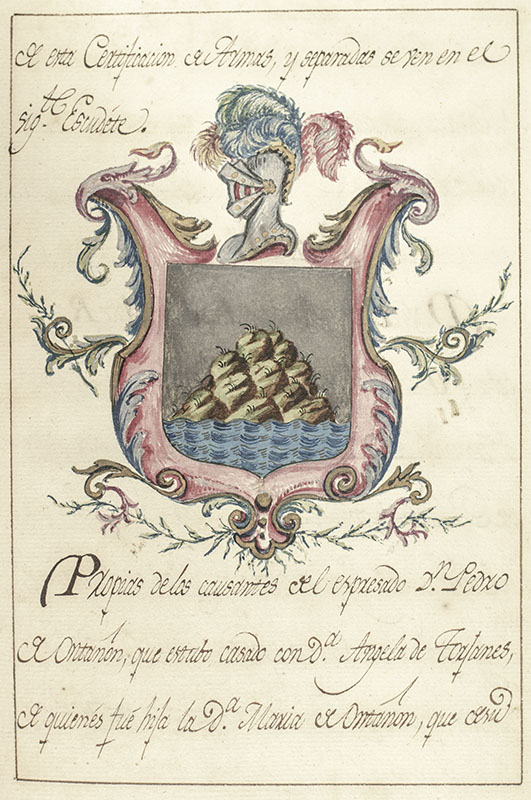 Don Ramon Zazo of Ortega Signed Patent of Nobility.